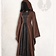 Mytholon Middelalderlig kjole ophelia, brun-sort - Celtic Webmerchant