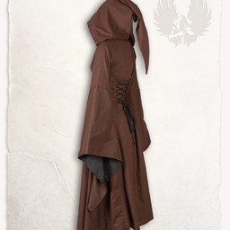 Robe médiévale ophélie, brun-noir - Celtic Webmerchant