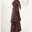 Medieval dress Ophelia, brown-black - Celtic Webmerchant