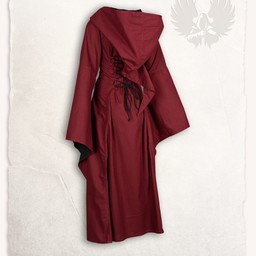 Mittelalterliches Kleid Ophelia, rot-schwarz - Celtic Webmerchant