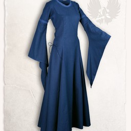 Middeleeuwse jurk Lenor,  donker blauw - Celtic Webmerchant