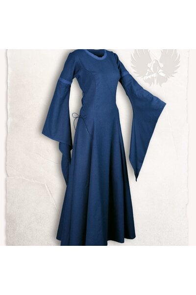 Middeleeuwse jurk Lenora, donker blauw - Celtic Webmerchant