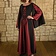 Mytholon Middeleeuwse jurk Jasione, zwart/bordeaux - Celtic Webmerchant