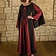 Mytholon Robe médiévale Jasione, Noir / Bourgogne - Celtic Webmerchant