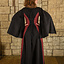 Middeleeuwse jurk Jasione, zwart/bordeaux - Celtic Webmerchant