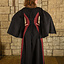 Mittelalterliches Kleid Jasione, Schwarz / Burgund - Celtic Webmerchant