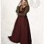 Middeleeuwse surcot Uma, rood - Celtic Webmerchant