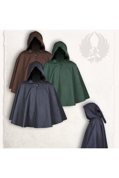 Medieval cape Kim, black - Celtic Webmerchant