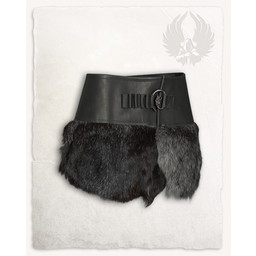 Karya fur skirt with dragon, black - Celtic Webmerchant