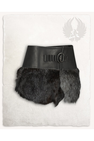 Karya päls kjol med drake, svart - Celtic Webmerchant