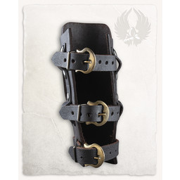 Geralt vambrace for throwing knives, black, left - Celtic Webmerchant