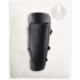 Geralt vambrace for throwing knives, black, left - Celtic Webmerchant