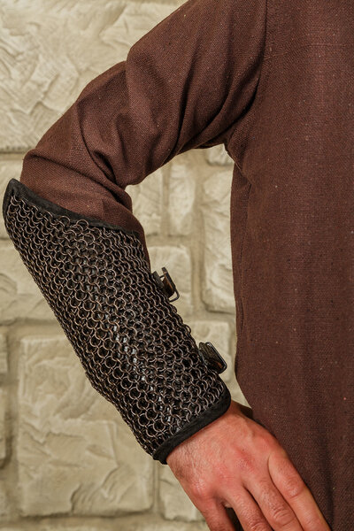 Chainmail vambraces Connor, bronzed - Celtic Webmerchant