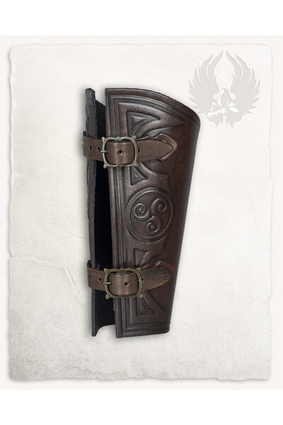 Vambrace Artemis brun L, pr stk - Celtic Webmerchant