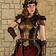 Mytholon Armure en cuir pour femme Morgana, marron-or - Celtic Webmerchant