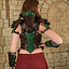 Leather ladies armor Morgana, brown-green - Celtic Webmerchant