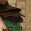 Leather ladies armor Morgana, brown-green - Celtic Webmerchant