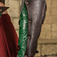 Leather ladies armor Morgana, brown-green - Celtic Webmerchant