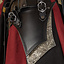 Armure en cuir pour femme Morgana, noir-argent - Celtic Webmerchant