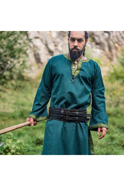Keltisk tunika Finn grøn - Celtic Webmerchant