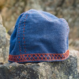 Broderad viking hatt ulf, blå - Celtic Webmerchant