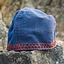 Geborduurde Viking muts Ulf, blauw - Celtic Webmerchant