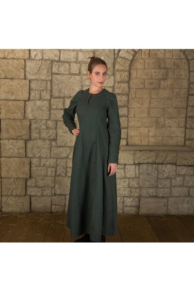 Mittelalterkleid Jovina, grün - Celtic Webmerchant