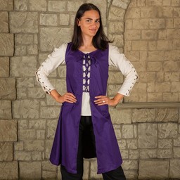 Mittelalterliches Kleid Leandra, lila - Celtic Webmerchant