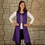 vestido medieval Leandra, púrpura - Celtic Webmerchant