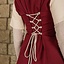 Mittelalterliches Kleid Elodie, rot / creme - Celtic Webmerchant