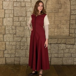 Medieval dress Elodie, red/cream - Celtic Webmerchant