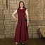 Średniowieczny strój Elodie, czerwony / kremowy - Celtic Webmerchant