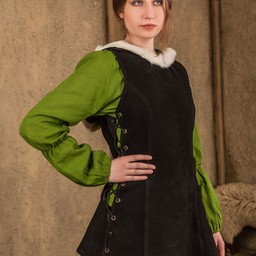 Leder jurk Freya, zwart - Celtic Webmerchant