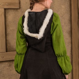 Leder jurk Freya, zwart - Celtic Webmerchant