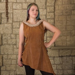 Läder klänning Freya, brun - Celtic Webmerchant