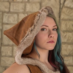 Freya vestido de cuero, marrón - Celtic Webmerchant