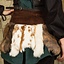 Karya fur skirt with dragon, brown - Celtic Webmerchant
