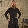 Mytholon Medieval tunic Wolfram, black - Celtic Webmerchant