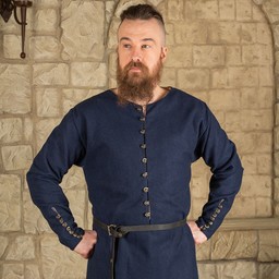 Renaissance Tunic Rafael, uld, blå - Celtic Webmerchant