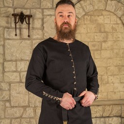 Renaissance Tunic Rafael, black - Celtic Webmerchant