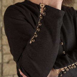 Renaissance Tunic Rafael, black - Celtic Webmerchant