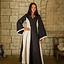vestido medieval del iris, negro / crema - Celtic Webmerchant