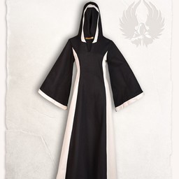 Robe médiévale Iris, noir / crème - Celtic Webmerchant