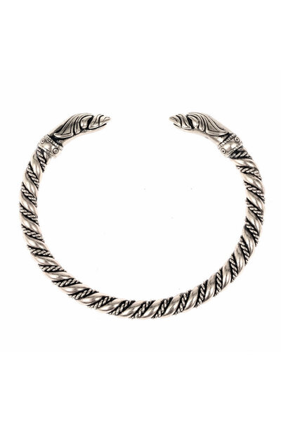 Viking ravne armbånd, forsølvet - Celtic Webmerchant