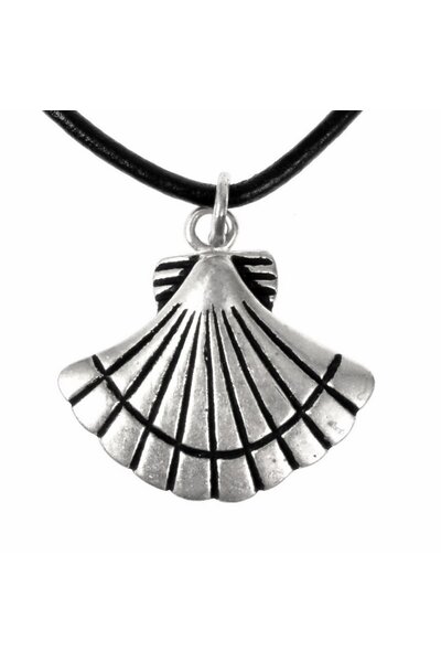 Middelalderamulet St James skal, forsølvet bronze - Celtic Webmerchant