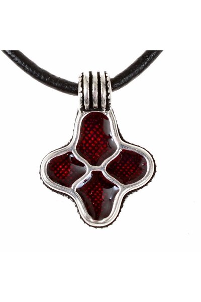 Colgante cloisonné Uppsala, bronce plateado - Celtic Webmerchant