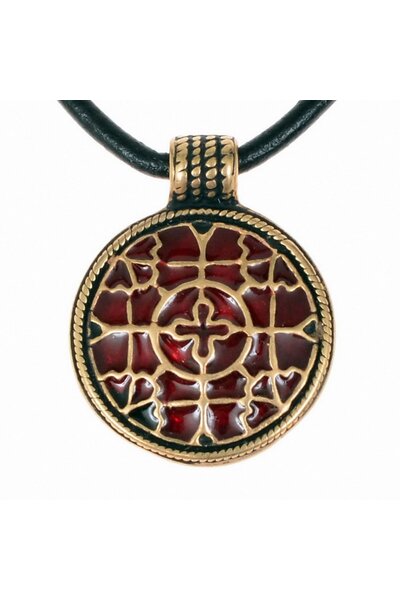 Pendentif Merovingian Hoen, bronze argenté - Celtic Webmerchant