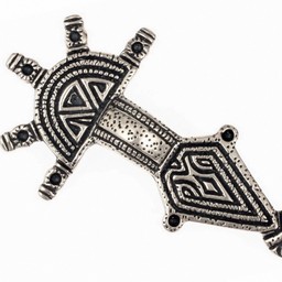 Germanic fibula type Hahnheim, silvered - Celtic Webmerchant