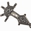 Germansk fibula typ hahnheim, silvered - Celtic Webmerchant