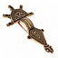 Germansk fibula typ hahnheim, brons - Celtic Webmerchant